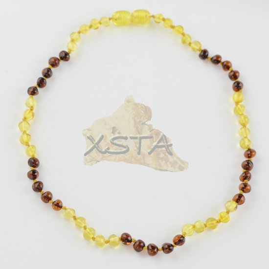 Amber baby necklace polished yellow cherry